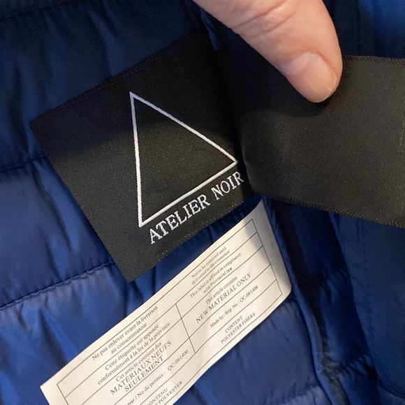 Atelier Noir (Rudsak) jacket w hood. Size small. Navy blue. Pristine condition. - Picture 8 of 13